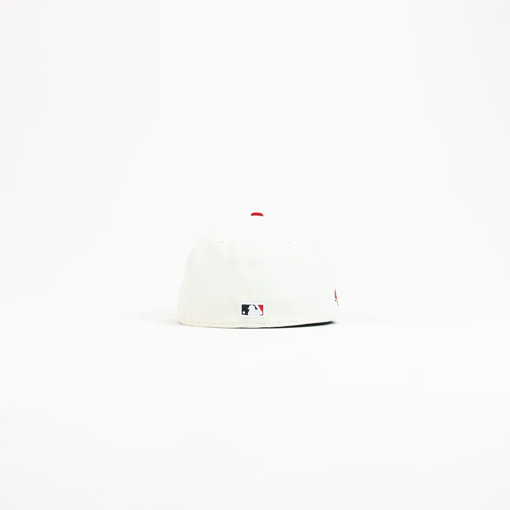 Cincinnati Reds KGJ #30 Fitted Cap (Chrome White/Black) - Image 3