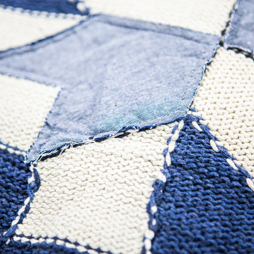 Quilt Cotton Shawl Cardigan (Cream/Multi) - Image 4