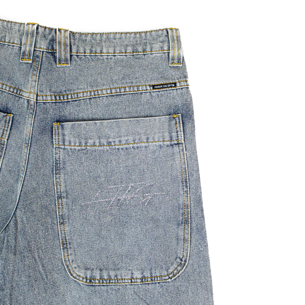 Rhinestone Wide Leg Pant (Indigo) - Image 3